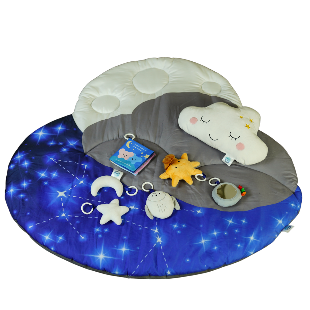 HAPPY TINY TALES Baby Play Mat for Newborn, Baby Gym, Skill Development Baby Play Gym